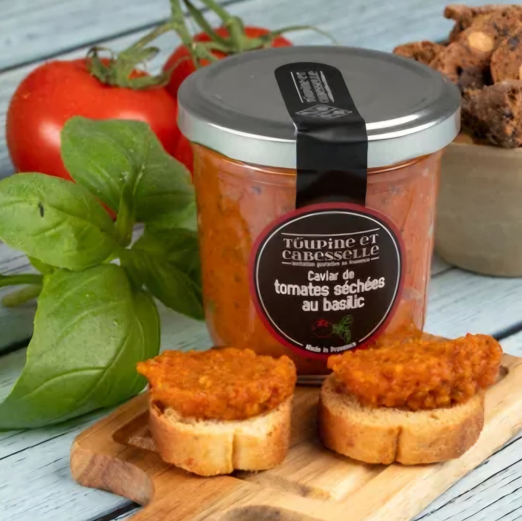 Tapenade tomates séchées et basilic