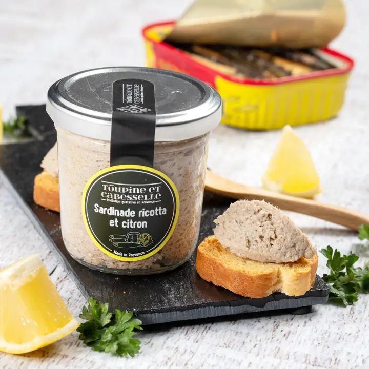 Tapenade sardinade ricotta & citron