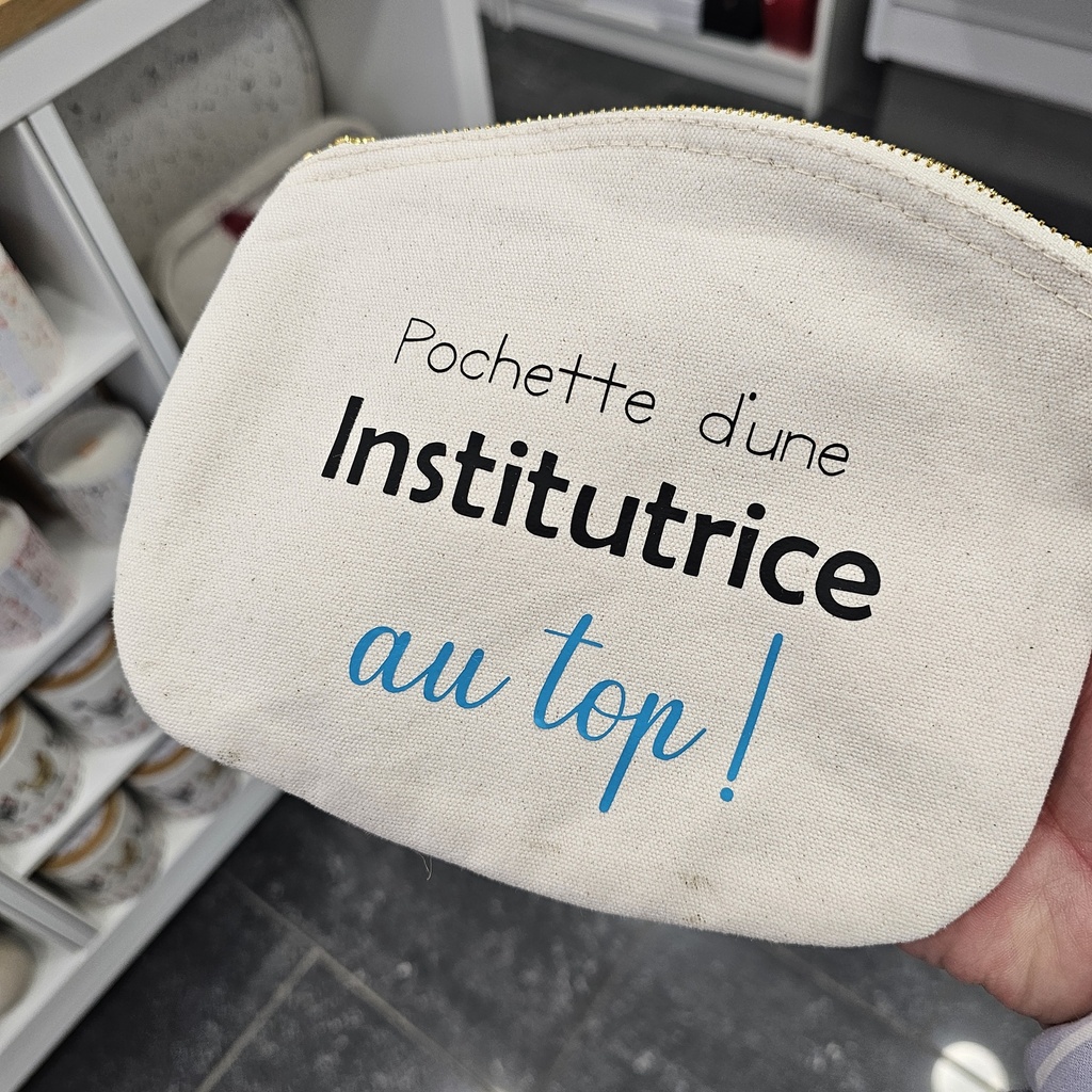 Pochette instit bleue