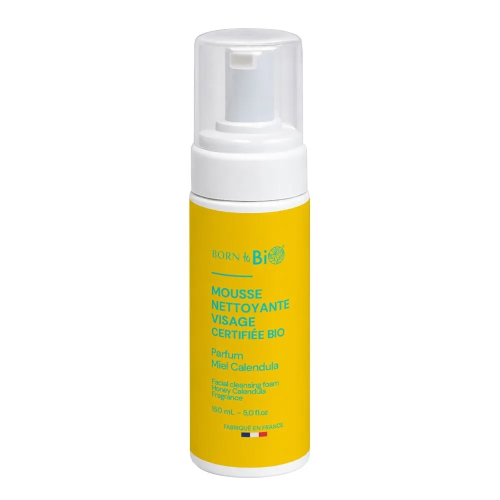 Born to bio - Mousse nettoyante visage - parfum Calendula Miel
