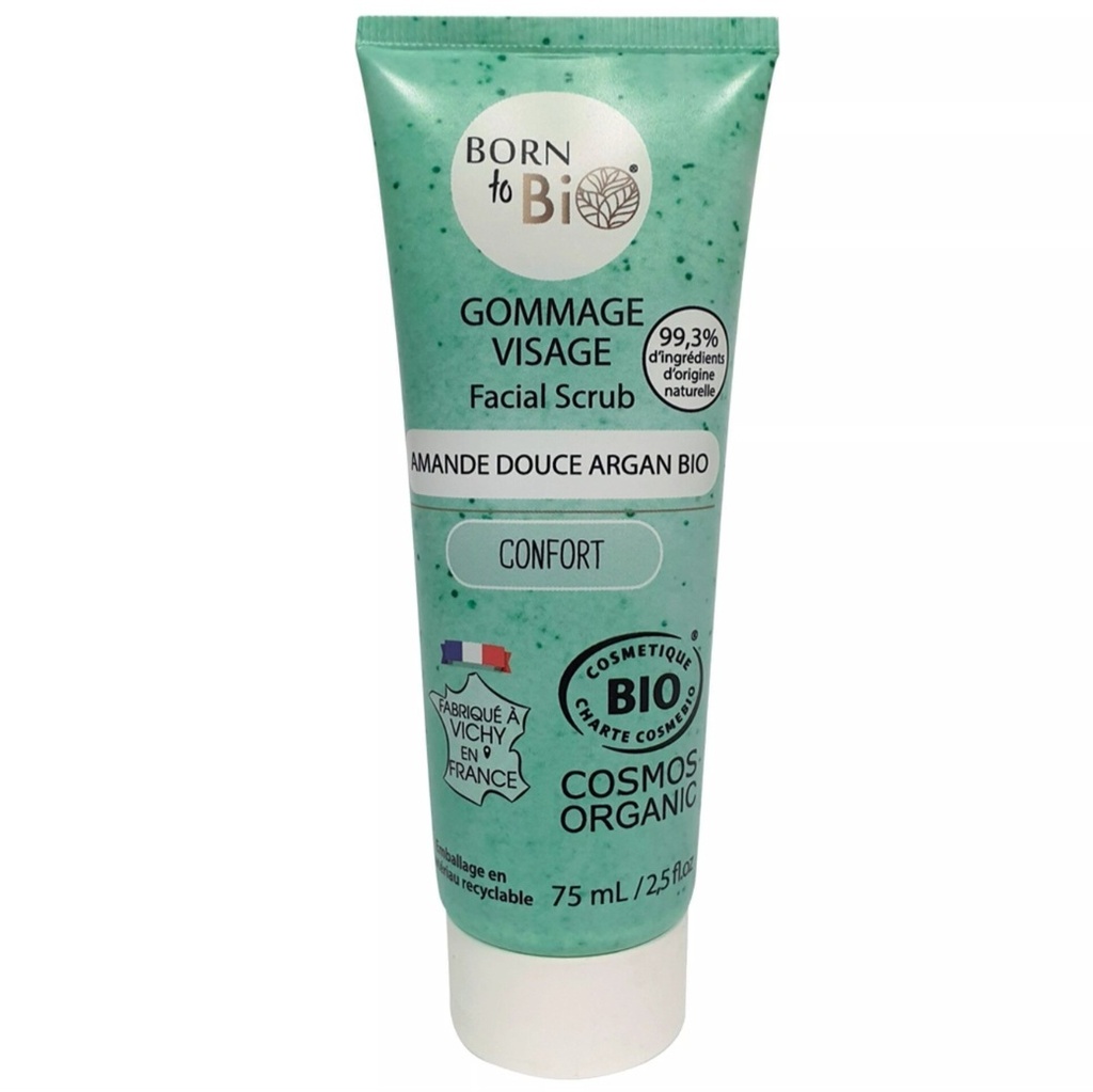 Born to bio - Gommage visage Amande douce Argan