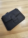 Mini compagnon en cuir noir