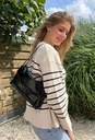 Sac en cuir noir – Sophia Delli