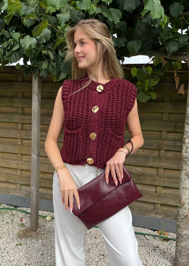 Pochette élégante avec bandoulière amovible – Sophia Delli