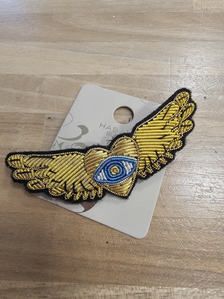 Habaha Paris - Broche ailes dorées