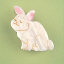 Coucou Suzette - Pince à cheveux Lapin blanc