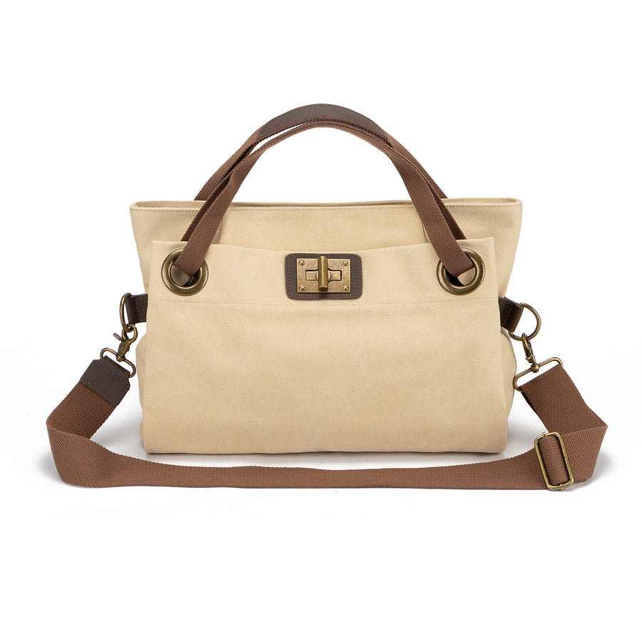 Sac bandoulière Pont des arts Maxi Beige - Zede Paris