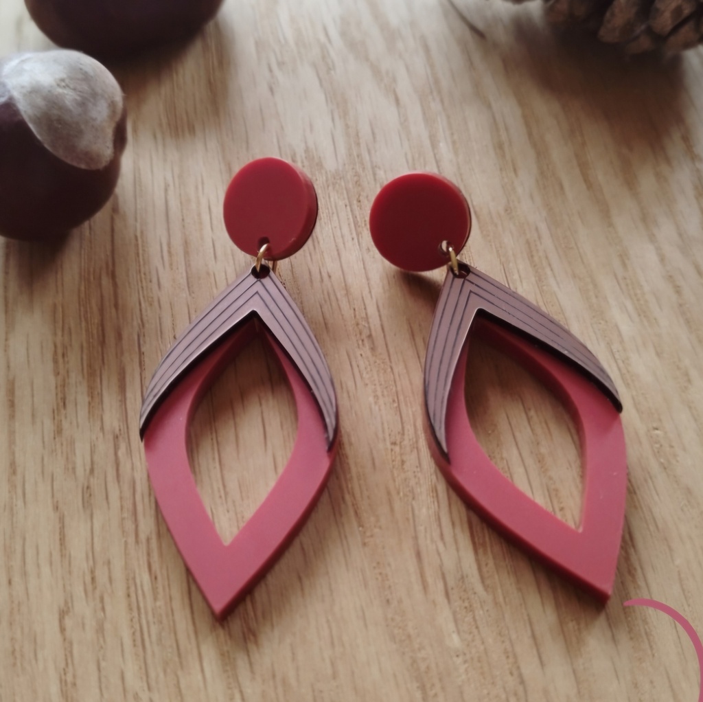 Babelutte - Boucles d'oreilles Alizée - Terra Cotta