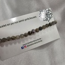 Bracelet pierres semi-précieuses - Labradorite - 8 mm