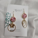 Lynie - BO rose et doré - asymétriques