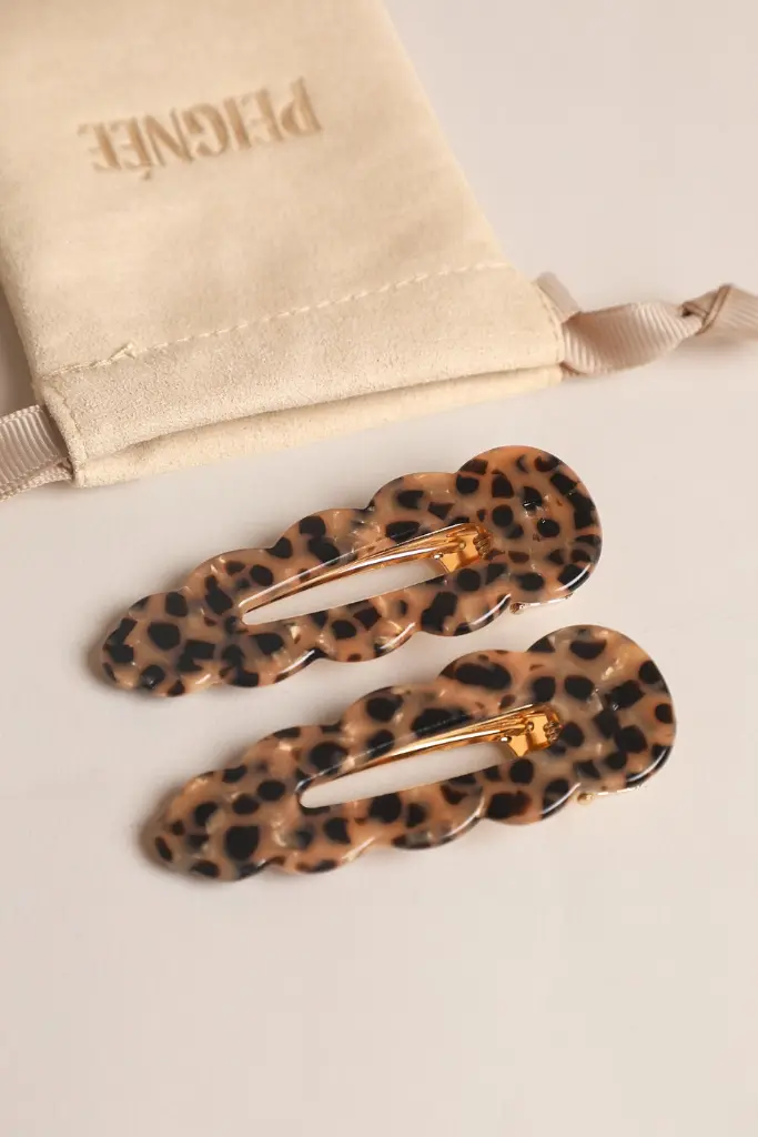 Peignée Paris - Barrette cheveux Léopard