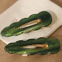 Peignée Paris - Barrette cheveux Emeraude