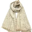 Lineta - Echarpe uni avec lurex - Ecru