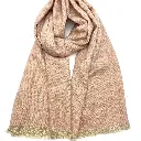 Lineta - Echarpe uni avec lurex - Rose