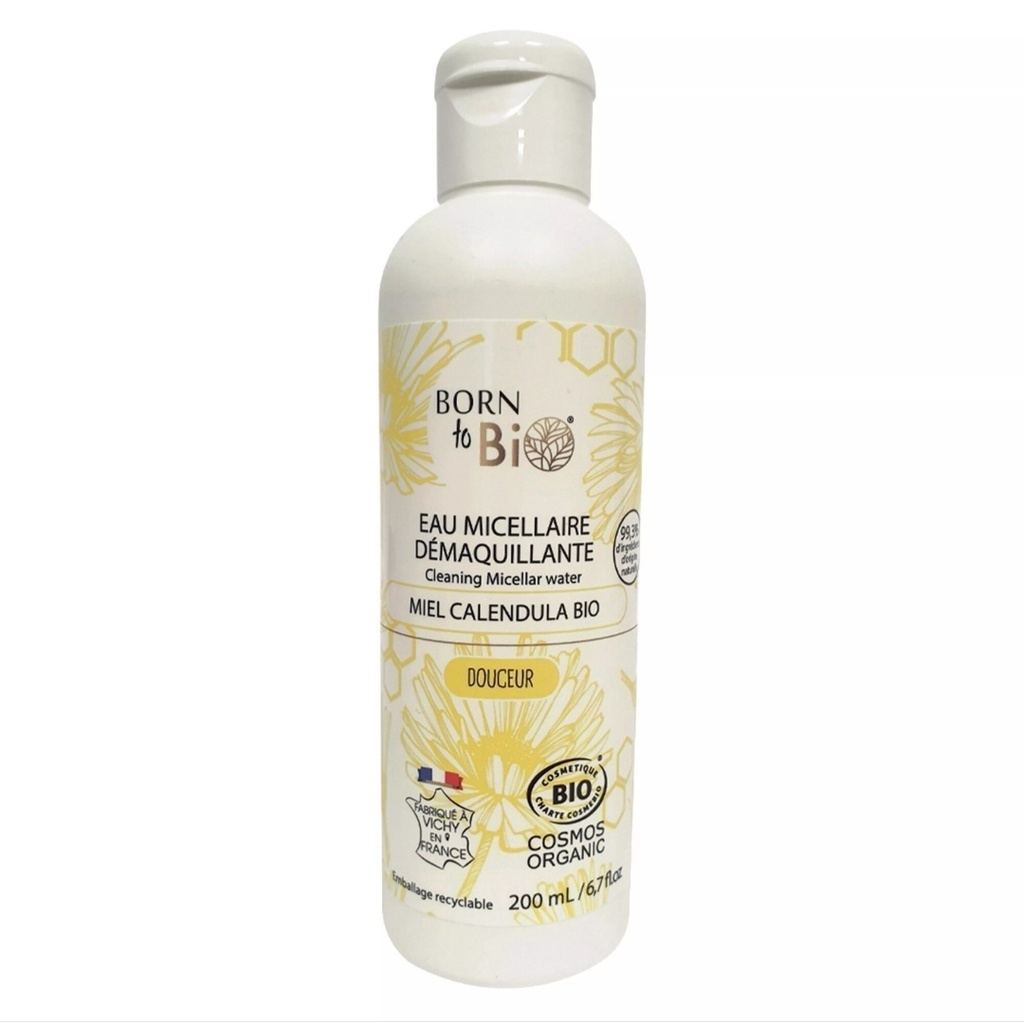 Eau micellaire « Peaux sensibles – Calendula & Miel » — Born to Bio