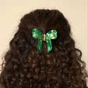 Coucou Suzette - Pince à cheveux nœud vert