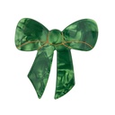 French barrette nœud vert - Coucou Suzette