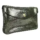 Grand porte-monnaie façon daim - Noir