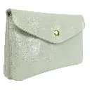 Grand porte-monnaie façon daim - Blanc