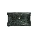 Grand porte-monnaie en cuir brillant - Noir