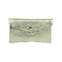 Grand porte-monnaie en cuir brillant - Doré