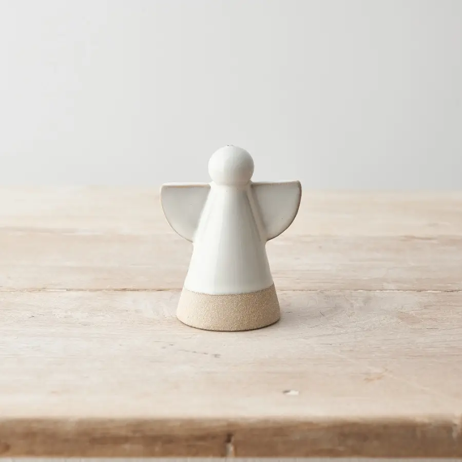 Ange en faïence décoratif 9cm – Portland Living