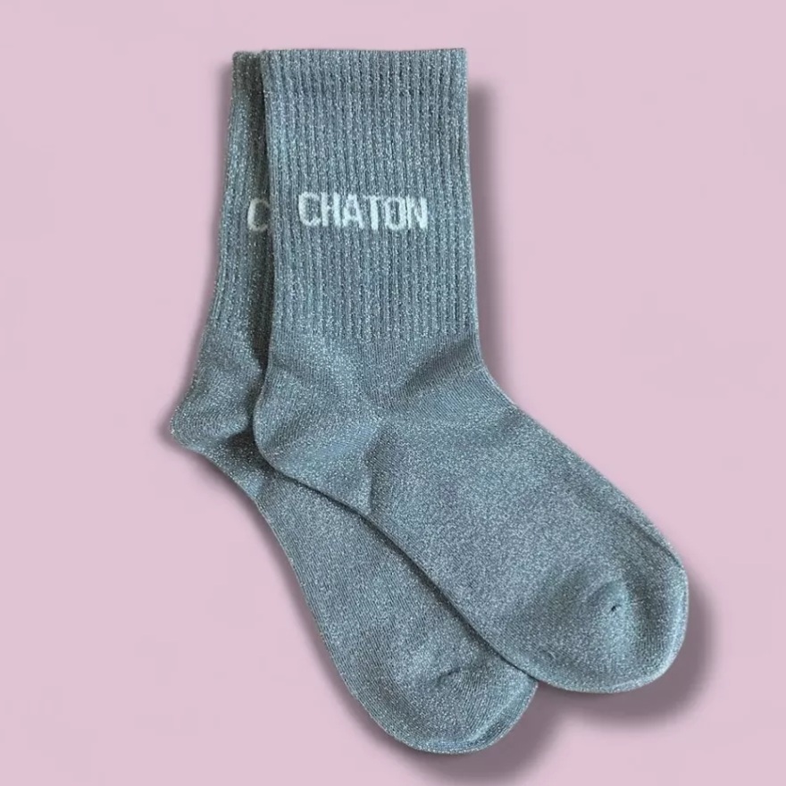 Chaussettes à Paillettes - Chaton