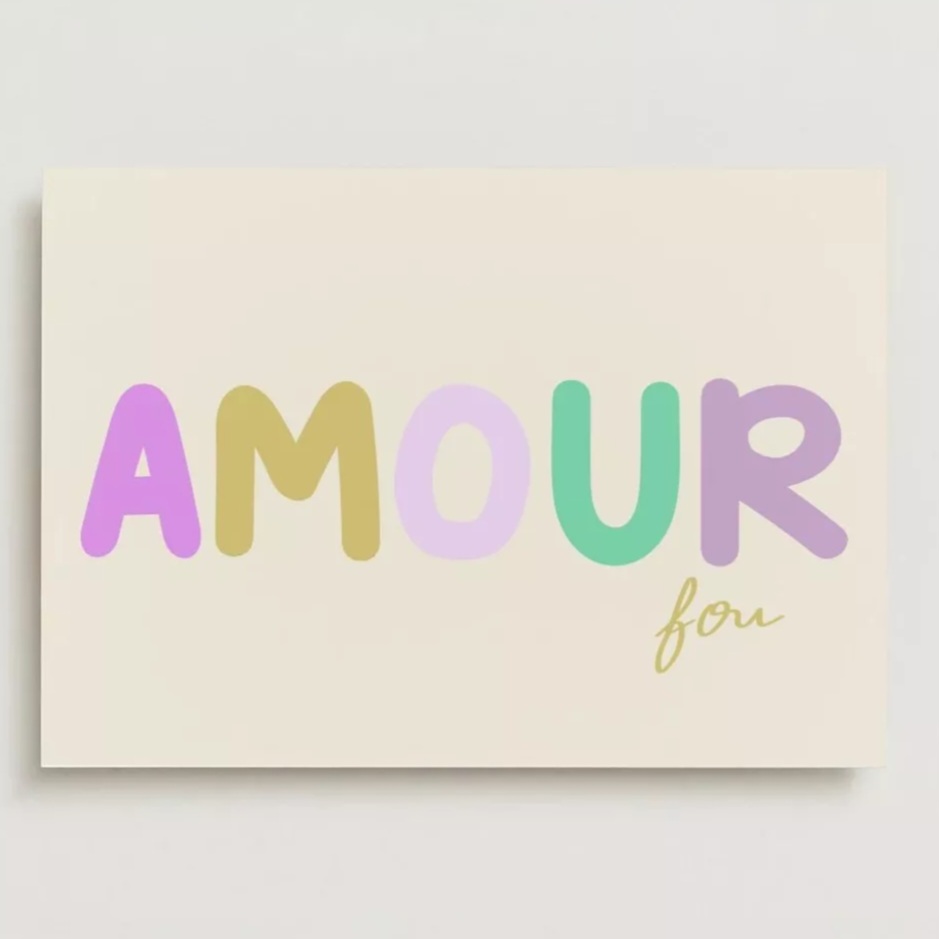 Carte "amour" - Agathe & Coco