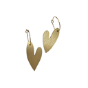 Créoles cœurs dorés AMOR - RB16