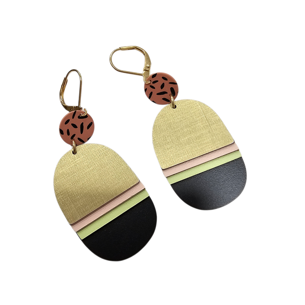 Boucles d’oreilles colorées léopard SEDONA - RB18
