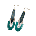 Boucles d’oreilles colorées CALYPSO- Emeraude - RB03
