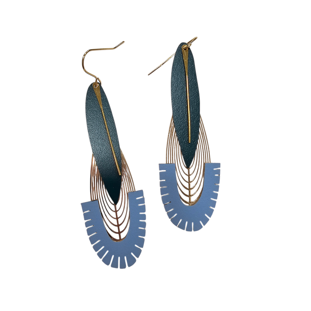 Boucles d’oreilles colorées CALYPSO- Tempête - RB04