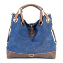 Sac bandoulières Montparnasse bleu jean - Zede Paris