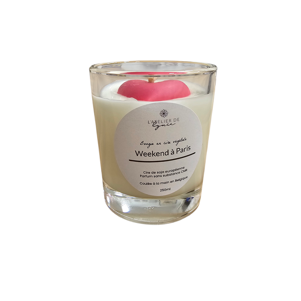 Bougie artisanale parfumée « Weekend à Paris » – Atelier de Lynie