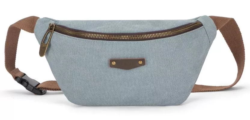 Sac Banane Bolivar - bleu gris - Zede Paris 