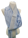 Foulard en coton tissé 1 – Unik - bleu