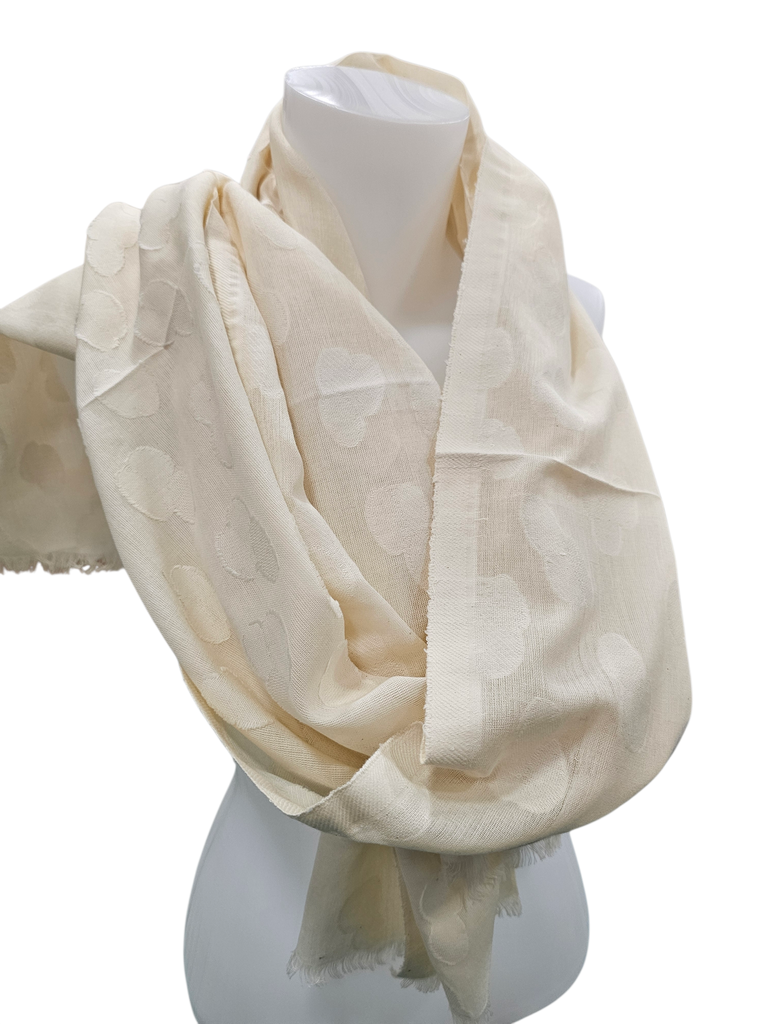 Foulard en coton tissé 2 – Unik - beige 