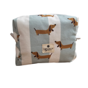 Trousse de toilette artisanale format moyen - Teckels – Lynie