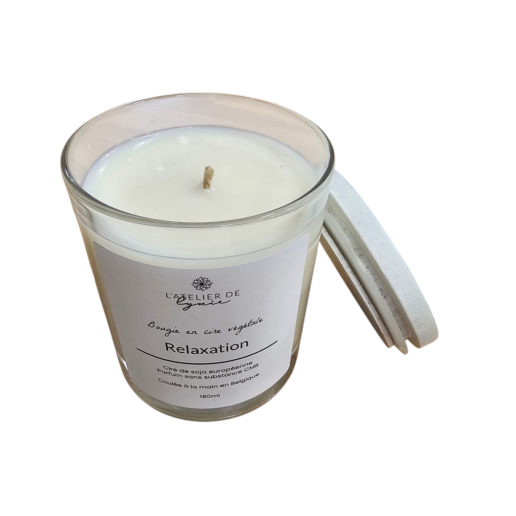 Bougie artisanale parfumée « Relaxation » – Atelier de Lynie