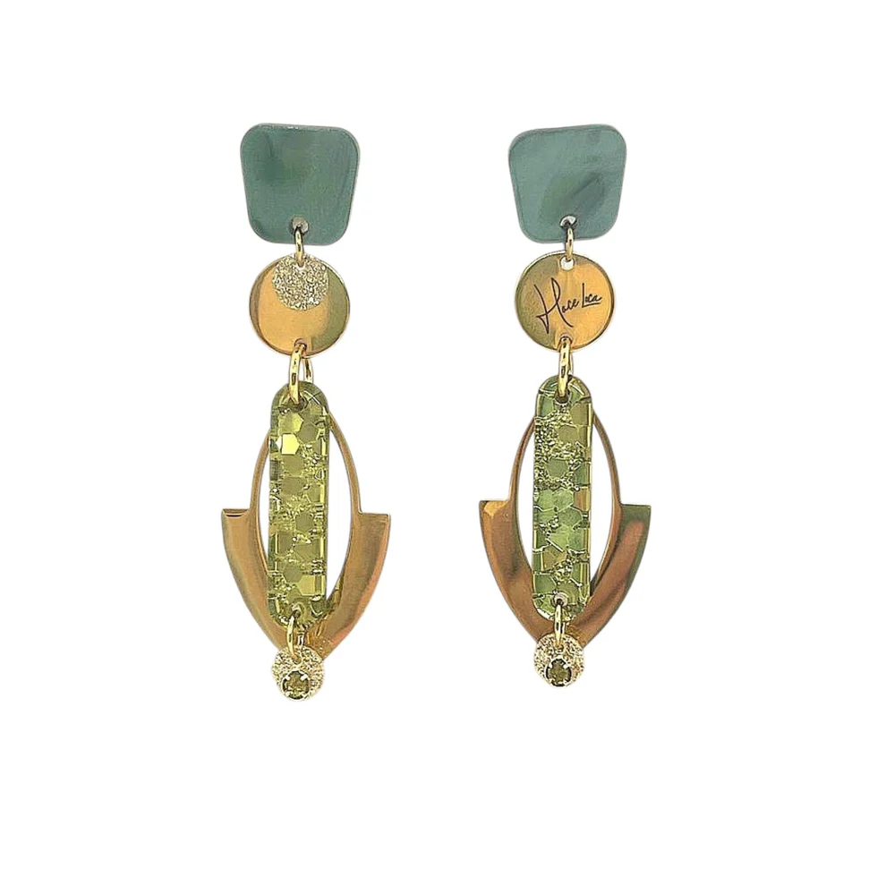 Boucles d’oreilles asymétriques Hace Loca (Réf 020) – Créatrice belge
