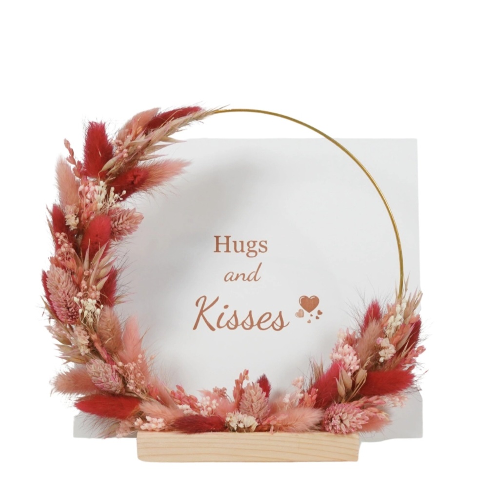 Cercle de fleurs rond – Bois de rose | Wildflowers by Florette