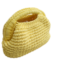 Sac crochet jaune avec chaîne dorée – Sac tendance printemps été