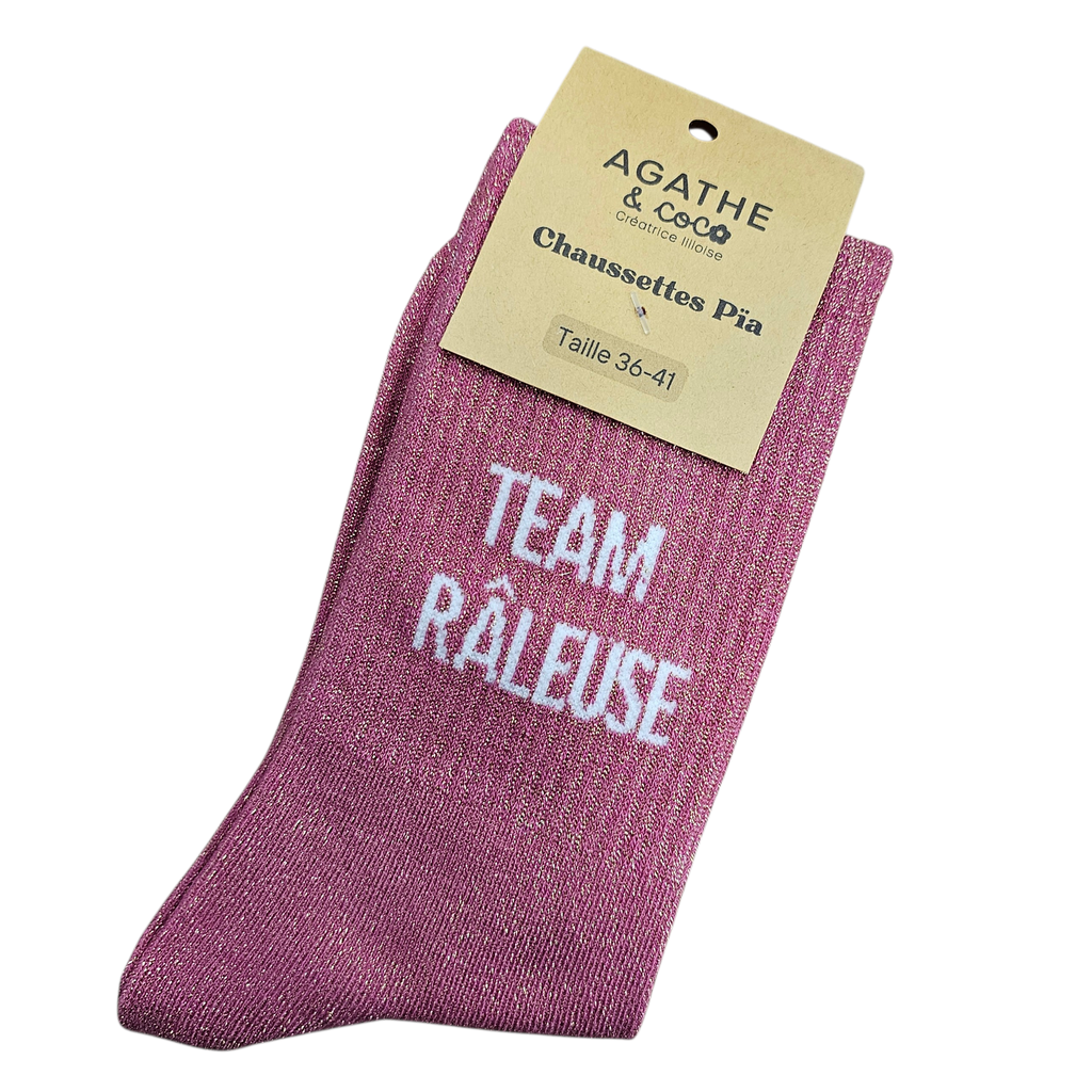 Chaussettes à Paillettes - Team râleuse