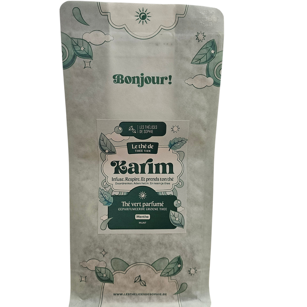 Thé de Karim – Thé vert à la menthe poivrée | Les Thélices de Sophie