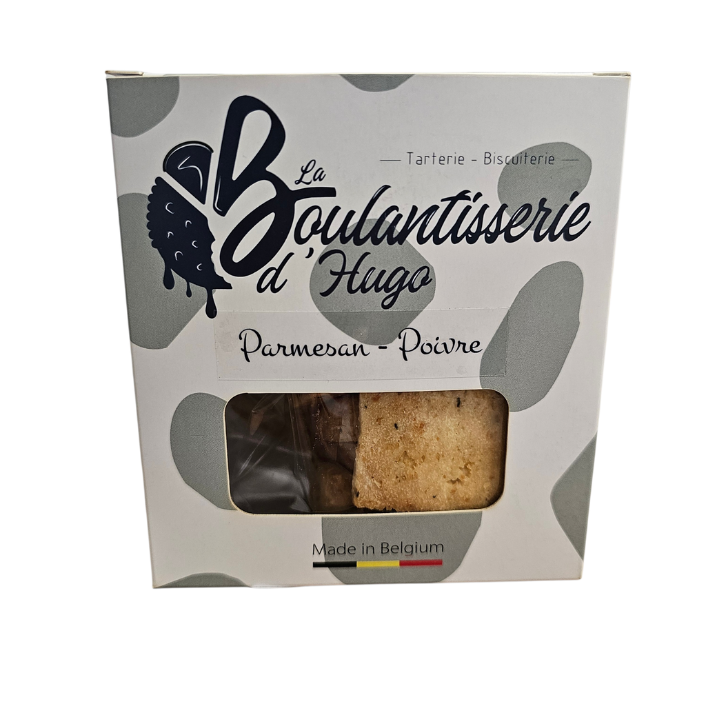 Biscuits parmesan poivre artisanaux d’Hugo – Spécialité locale de Mons