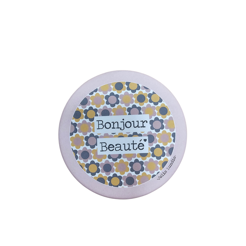 Miroir de poche " Bonjour beauté" - Jolis Lundis