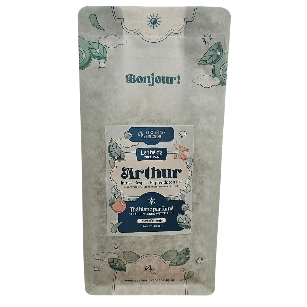 Thé d’Arthur – Thé vert et blanc gourmand à l’orange & fleur d’oranger | Les Thélices de Sophie