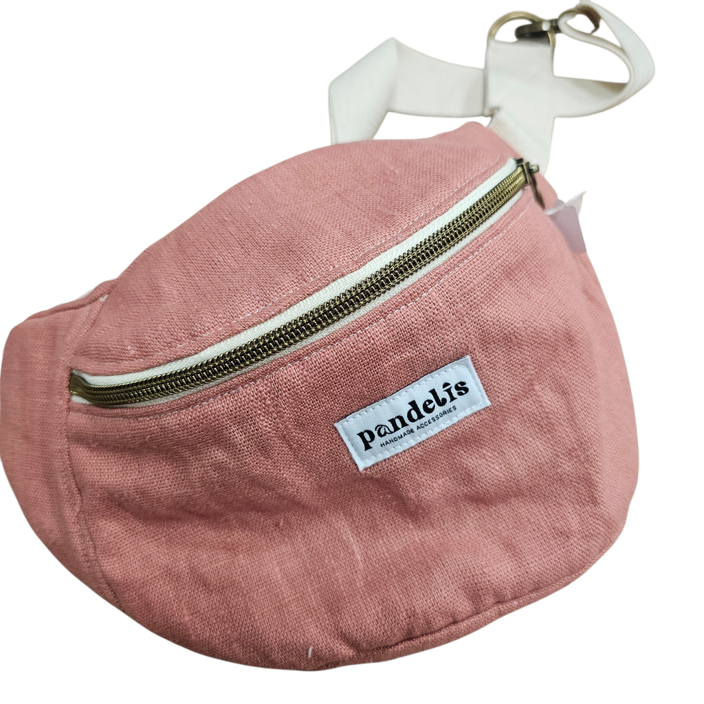 Banane Ares rose – sac banane Pandelis – fabriquée en France, taille moyenne et tendance
