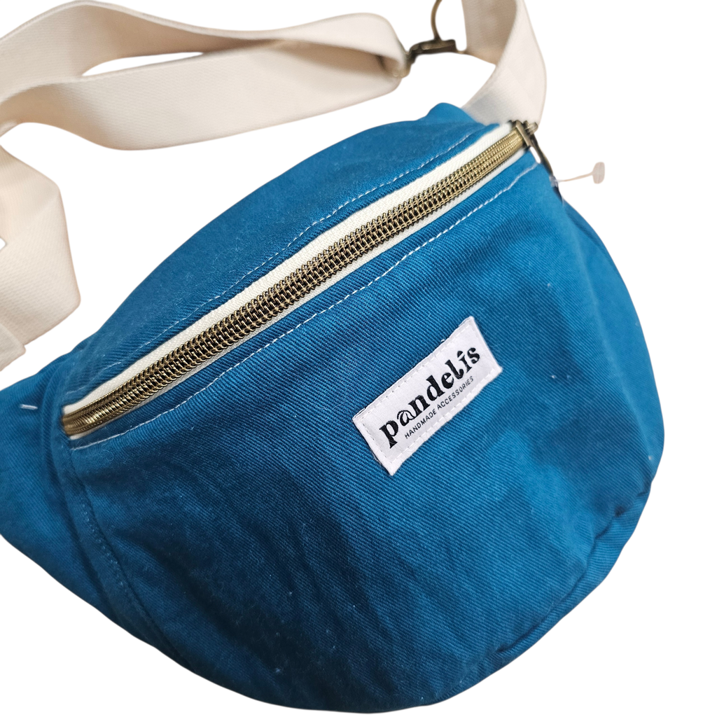 Banane Ares bleue – sac banane Pandelis – fabriquée en France, taille moyenne et tendance