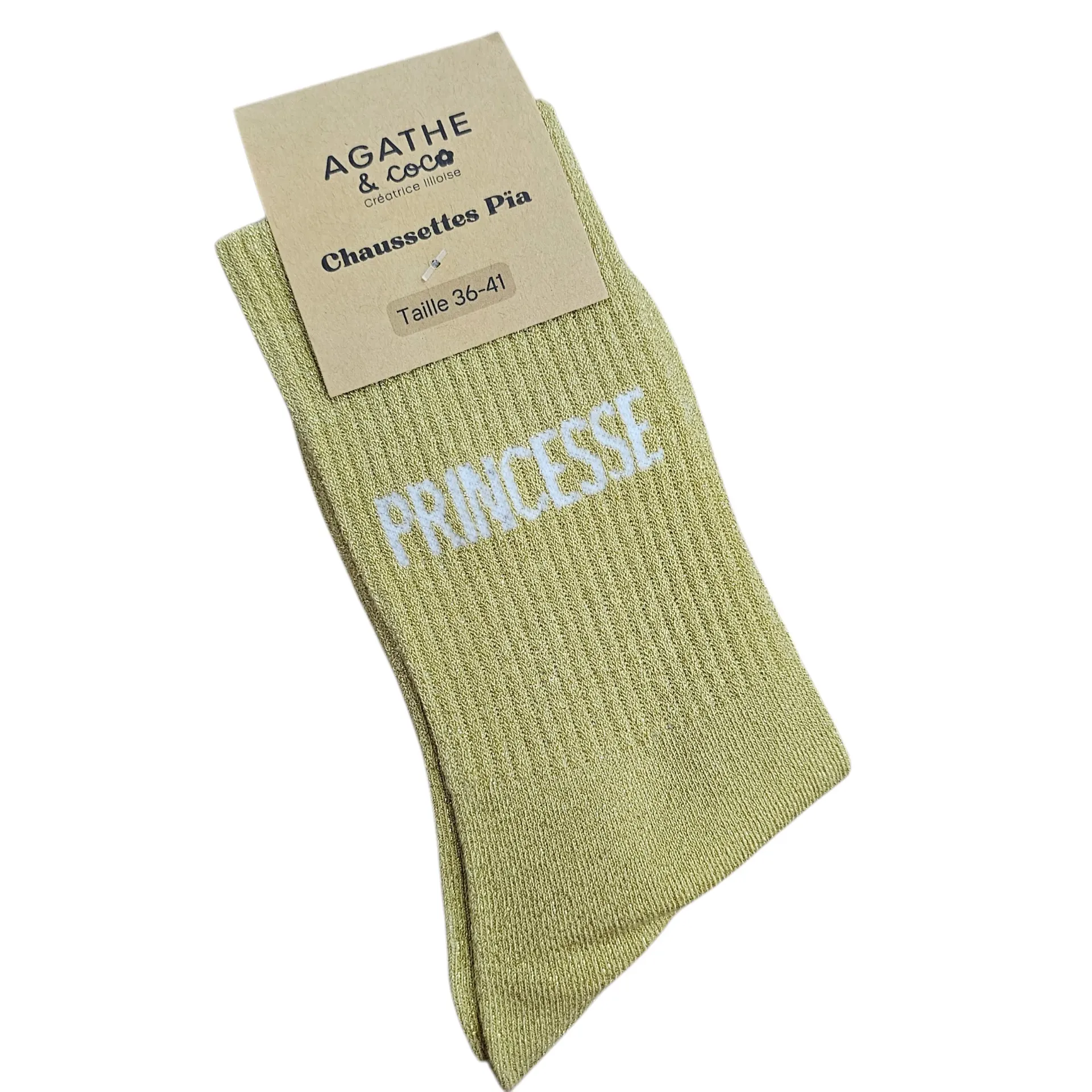 Chaussettes à Paillettes - Princesse - made in France